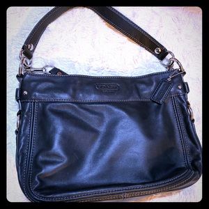Black Leather Coach Bag